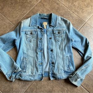 NWOT - Vintage Abercrombie & Fitch Distressed Denim Jean Jacket